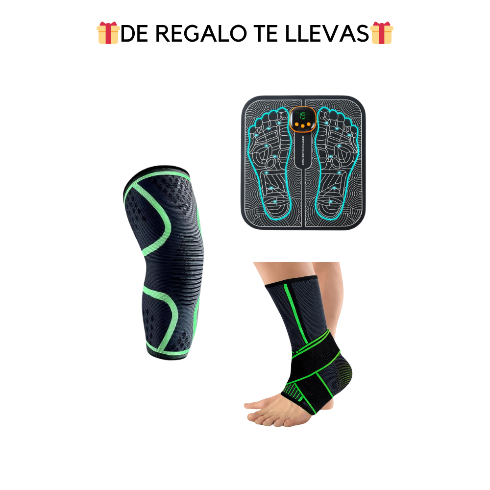 🎁PACK REGALO - Rodillera + Masajeador Pies + Tobillera